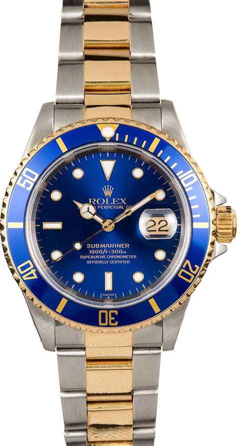 rolex watch yellow blue|rolex watch with blue face.